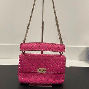 Valentino Garavani Rockstud Spike Two Way Bag Pink (JB1413)